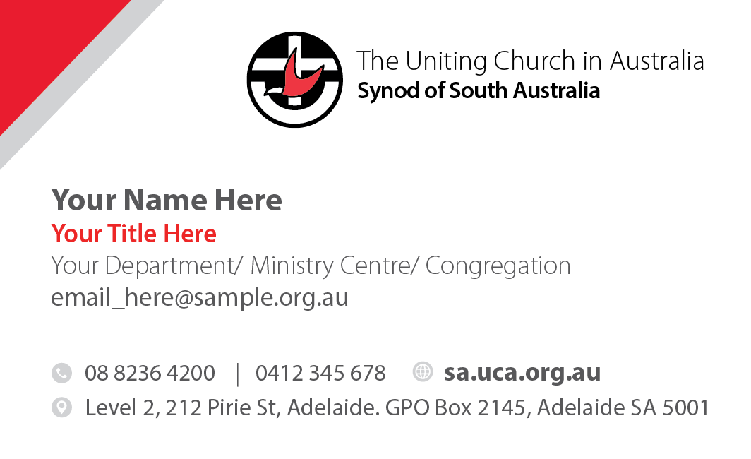 Business card front