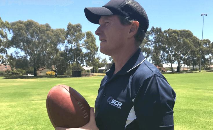 Simon Johnson, chaplain of the Glenelg Tigers Football Club, believes that a great opportunity lies in being a representative of Jesus at sports clubs. 